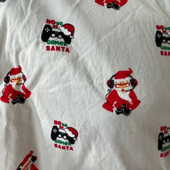 Cactus and Flower Video Gamer Santa Claus Ugly Christmas Shirt Size XL - Picture 5 of 5